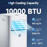 10000 BTU Portable AC for Room up to 450 Sq. Ft image 2