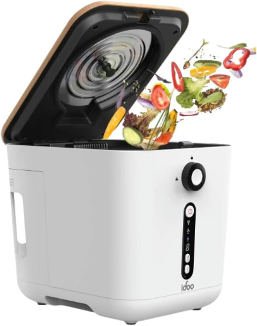 Upgrade version of the electric composting machine for the kitchen, 3-liter intelligent desktop composting machine, indoor without odor, equipped with detachable activated carbon filter, automatic food recycling composting machine, converting food re
