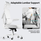 Office Chair Ergonomic Desk Chair, 330 LBS Home Mesh Office Desk Chairs with Wheels, Comfortable Gaming Chair, High Back Office Chair for Long Hours, Office Chair for Study and Work (Grey) image 4