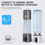 Hydrogen Water Bottle Generator(Silver) - Up to 6360 PPB - Certified H2 Generator- SPE/PEM Technology - - Portable Hydration & Athletic Performance System image 4