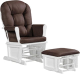 Lennox Furniture Glider Rocker Combo Espresso Beige