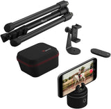 Equestrian silver base set, automatic facial recognition, body recognition, horse mobile tracker, AI-driven 360-degree rotation function, remote control video recording device without manual operation, suitcase and tripod image 4