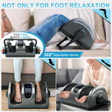 Therapeutic foot massager with heat therapy: Suitable for nerve disorders, plantar fasciitis and pain relief. This FSA/HSA compliant foot massager is suitable for home/office use to massage the feet/legs/shins/ankles. It is suitable for both women an image 4