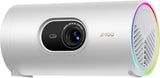 1080P intelligent portable projector, Google TV, 400 lumens, 8-watt Dolby Digital Sound, 3D activation function, HDR10 standard, mini projector with Wi-Fi and Bluetooth functions, suitable for home and outdoor use, equipped with optical filter. image 3