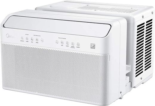 U-Shaped Inverter Window Air Conditioner 12,000BTU with Open Window Flexibility, Robust Installation,Extreme Quiet, 35% Energy Saving, Smart Control, Alexa, Remote, Bracket Included (Renewed)