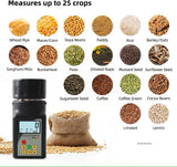 Portable mini grain moisture measuring instrument, suitable for 25 types of grains such as coffee, cocoa, rice, wheat, etc., with 99 sets of data storage function image 4