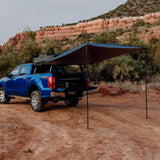 Sunshade portable roof tent, with dimensions of 9 feet by 7 feet, has a large shading area, is lightweight and durable, and is suitable for vehicles such as trucks, SUVs, vans, and camper vans (dark blue) image 2