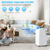 Inverter 16000BTU Portable Air Conditioners with Remote, Free Stand Cooling Portable AC Unit for Room up to 800 sq.ft, with Dehumidifier & Fan, Dual Hose, Quiet Sleep Mode(45dB), Windows Kit image 4