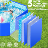 Foldable Pool, Large Non-Inflatable Swimming Pool For Kids,Adult Collapsible Pools Hard Plastic Shell, Oversized Thickened,Portable Folding Kids Pools for Backyard-Mosaic Design-115"x66"x20" image 2