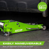 Tools 3-Ton Quick Rise Aluminum Floor Jack with Dual Pump Pistons & Reinforced Lifting Arm (A20018_A20019) image 4