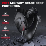 Welding Helmet Auto Darkening, True Color Solar Powered Welding Mask with 4 Arc Sensor, 1/1/1/1 Optical Clarity and Adjustable Shade 4/9-13 Welder Helmet image 4