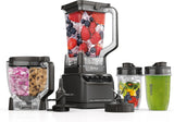 Blender, Mega Kitchen System, 1500W, 4 Functions for Smoothies, Processing, Dough, Drinks & More, with 72 Blender Pitcher, 64 Processor Bowl, 2 Nutri Cups Lids, Black, BL770 image 2