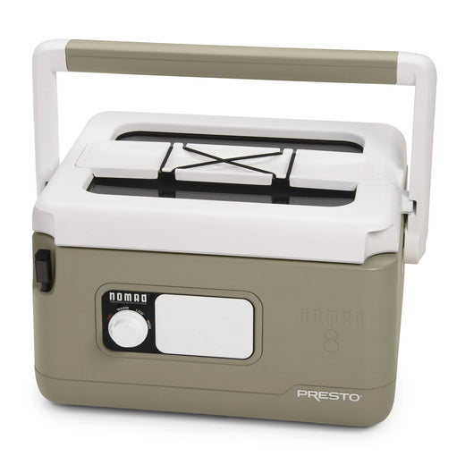 8-Quart Nomad Traveling Slow Cooker in Tan