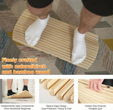 Standing Desk Balance Board Mat | Anti-Fatigue Handcrafted Wooden Wobble Board for Foot, Knee & Back Pain Relief | Simulate Surfing/Skiing/Skateboarding Movements image 2