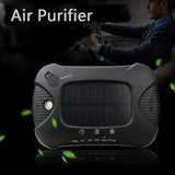 Air Purifier Aroma Diffuser Auto Mist Maker PM 2.5 Eliminator Car Air Purifier with Fresh Air Humidifier USB Air Purifier for Car with HEPA,White image 2
