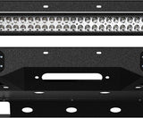 for Tacoma 3rd Gen Stubby Front Bumper Compatible with 2016 2017 2018 2019 2020 2021 2022 2023 Toyota Tacoma with Skid Plate, Winch Plate, License Plate Frame, LED Lights & D-rings, Black image 4
