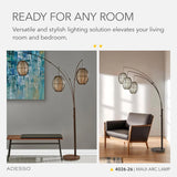 Floor lamp, equipped with three movable lampshades and an adjustable height design - perfect for decorating bedrooms, living rooms and corners, with a bronze color finish. image 3