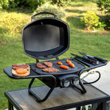 Burner Propane Gas BBQ Grill with Side Burner & Porcelain-Enameled Cast Iron Grates, 42,000 BTU Output Stainless Steel Grill for Outdoor Cooking Kitchen and Patio Backyard Barbecue-Captiva image 2