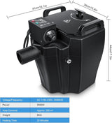 Dry Ice Fog Machine, 3500W Low Lying Fog Machine, Dry Ice Machine with Tube Nozzle High Density Fog Smoke for Wedding Party Events Stage Concert Club Performance DJ (Black) image 4
