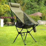 Foldable Chair Ultralight Folding Moon Chairs Outdoor Removable Washable Fishing Picnic BBQ Chairs with Carry Bag Outdoor Stool image 2