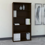 Bush Business Furniture Series C Tall 5 Shelf Bookcase in Mocha Cherry, Large Bookshelf for Home and Professional Office image 2