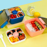 Lunch Bento Box Work Compartment Cute Ladies Microwave Portable Container Cutlery Picnic Set(E) image 4