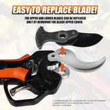 Wireless electric trimming scissors, 40mm, professional electric trimming scissors, equipped with a 18-volt brushless motor, 2 sets of 2 ampere-hour rechargeable batteries image 2