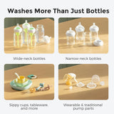 Baby Bottle Washer, Sterilizer & Dryer - All-in-One Cleaning Machine for Bottles, Pump Parts & Baby Essentials - Time-Saving & Effortless Care image 3