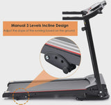 2.5HP Folding Treadmill with Incline, Electric Folding Treadmill for Walking Treadmill Machine 5 in LCD Screen 250 LB Capacity MP3 image 4