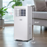 Portable Air Conditioner, 12,000 BTU (8,000 BTU SACC) for Rooms up to 550 Sq. Ft., Portable AC with Follow Me Remote Control and Window Kit, BPACT12WT, White image 3
