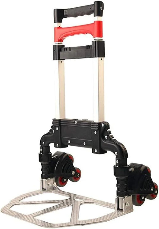 Hand Cart-Home Small Trailer Luggage Cart Folding Trolley Car Outdoor Goods Shopping Trolley Cart Truck