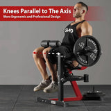 Leg Extension and Curl Machine, Lower Body Special Leg Machine, Adjustable Leg Exercise Bench with Plate Loaded, Leg Rotary Extension for Thigh, Home Gym Weight Machine image 4