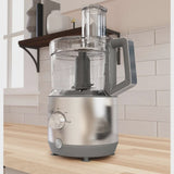GE 550-Watt 12-Cup Food Processor with Accessories and Stainless Steel Blades, Stainless Steel image 6