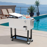 Portable Rolling 80 Quart Steel image 2