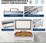 Electric Chafing Dish Buffet Server Set & Commercial Soup Warmers Soup Kettle Suitable for Multifunctional Business Dining Occasions and Family Parties image 2
