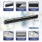 A management-type power distribution device with 6 output ports, model TPI-06, rack-mounted power distribution unit, equipped with 1 NEMA 5-15R bypass power socket, 1 gigabit RJ-45 interface, featuring overload protection and surge protection functio image 2