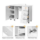 OmySalon Manicure Table Nail Desk w/Electric Downdraft Vent image 3