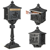 Cast Aluminum Mailbox with Post