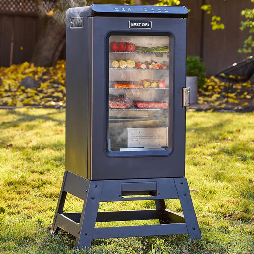 30-inch electric oven | Built-in meat detector and outdoor-specific stand | Up to 6 times longer baking time, adjustable side spice loader | With a 725 square inch cooking area, it can achieve more baking effects