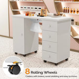 OmySalon Manicure Table Nail Desk w/Electric Downdraft Vent image 4
