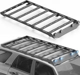 Full Size Roof Rack Cargo Basket Compatible with 2010-2024 Toyota 4Runner 5th Gen with 4 Lights, Overland Rooftop Luggage Storage Holder, Platform Style Cargo Carrier for Outdoors Gear image 3