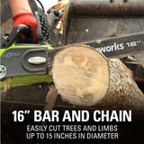 40V 16-inch electric saw, equipped with 4Ah USB battery (power bank) and standard charger image 3
