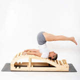 Yoga Inverted Pole Pose Seated Cushion - Wooden backward bend seat cushion, designed for deep stretching and enhancing flexibility; Large-sized backward bend cushion, providing better support effect image 3
