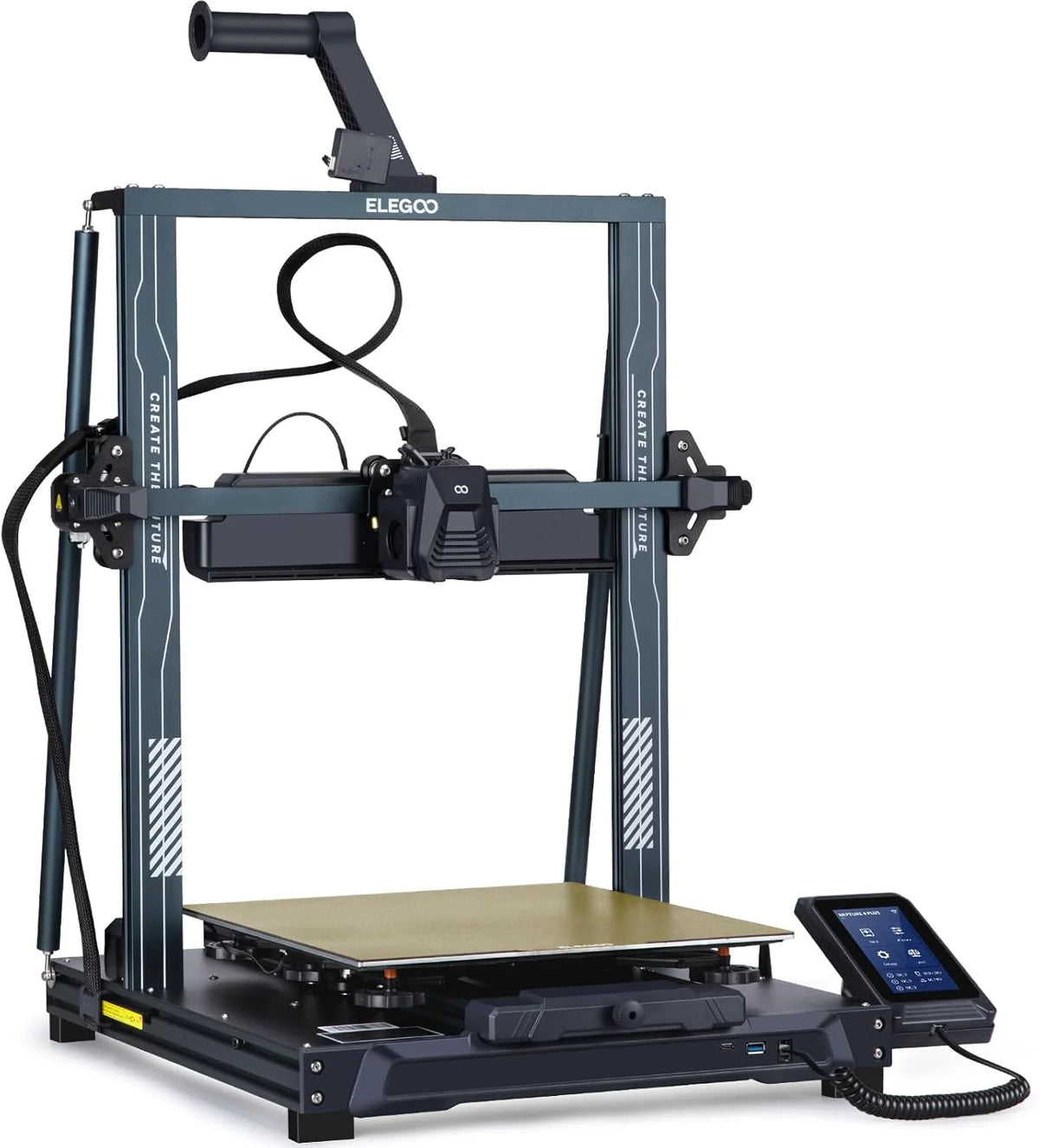 Printer with Auto Bed Leveling, Dual-Gear Direct Extruder, Dual Lead Screw Drive, Removable Capacitive Screen, 8.85x8.85x11in Large Printing Size