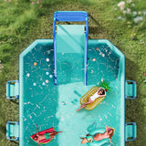 Pool Slide Inflatable Swimming Water Slide, Summer Swimming Pool Supplies Universal Trampoline Ladder Backyard Slide Home Playground Equipment image 2