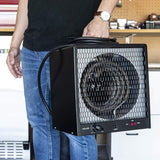 Portable Heater (240V) Portable Electric Garage Heater Heats Up to 600 sq. ft. with 6-Foot Cord Wrap and Carrying Handle | 5600 Watt Portable Electric Shop Heater for Garage and Work Shop image 2