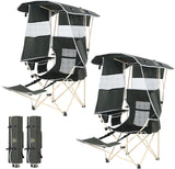 Nice C Canopy Chair, Camping Chair with Canopy, Folding Chair with Canopy, Shade Chair, Canopy Chair Outdoor, Folding Lawn Chair with Canopy, Sport Chair, Camping Chair with Foot Rest (2-P w/Footrest) image 4