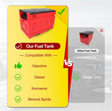 Portable 48 Gallon Fuel Tank with Pump for Gasoline & Diesel, 15GPM High Flow Rate 12V DC Self-Priming Fuel Transfer Pump, 13.1ft Hose, Auto Fueling Nozzle, for Easy Fuel Transportation image 2