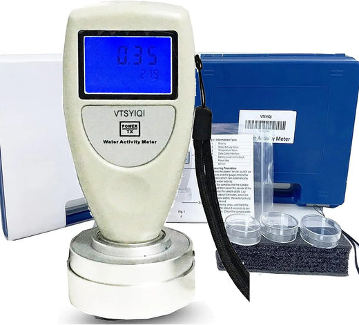Water Activity Meter Food AW Tester Monitor Water Analyzer for Grain Fruits Vegetables Breads Biscuits Cakes Puffed Food 6 bit Backlight Digital Display
