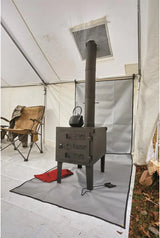 Guide Gear Large Outdoor Wood Burning Stove Portable with Chimney Pipe for Cooking, Camping, Tent, Hiking, Fishing, Backpacking image 2
